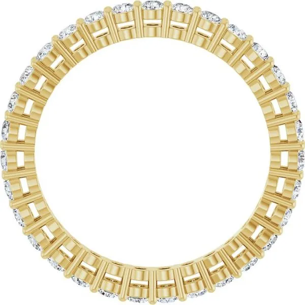 Shared-Prong Eternity Band Image 2 L & L jewelers Scarborough, ME