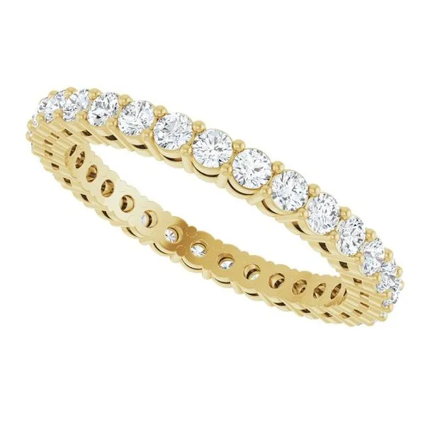 Shared-Prong Eternity Band Image 5 L & L jewelers Scarborough, ME