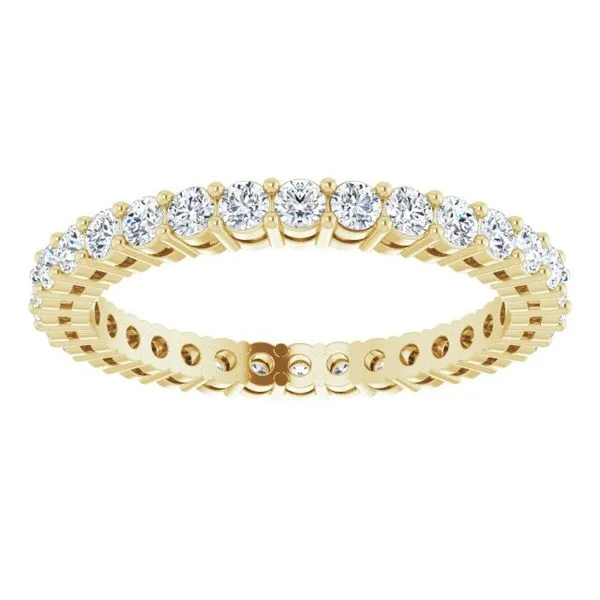 Shared-Prong Eternity Band Image 3 L & L jewelers Scarborough, ME