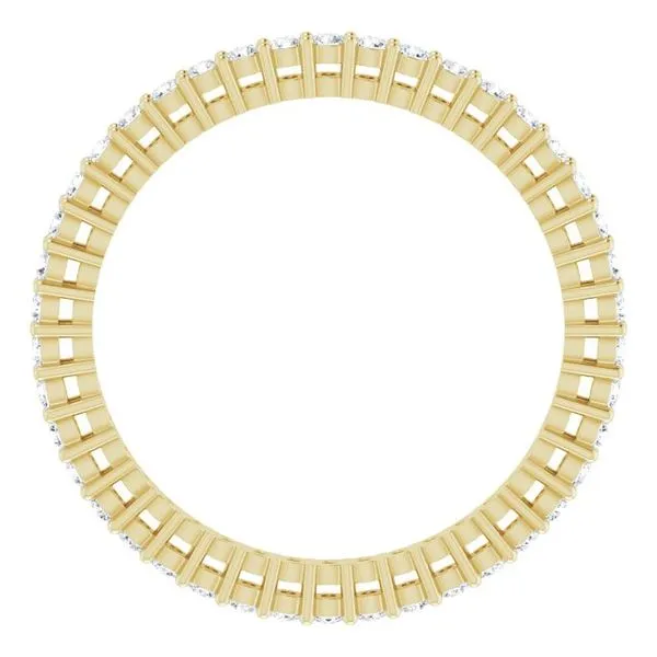 Shared-Prong Eternity Band Image 2 L & L jewelers Scarborough, ME