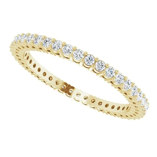 Shared-Prong Eternity Band Image 5 L & L jewelers Scarborough, ME