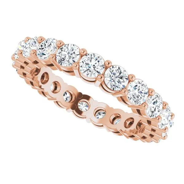 Shared-Prong Eternity Band Image 5 L & L jewelers Scarborough, ME