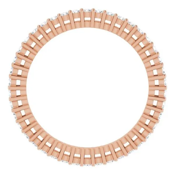 Shared-Prong Eternity Band Image 2 L & L jewelers Scarborough, ME