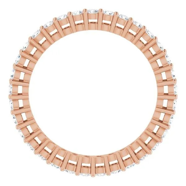 Shared-Prong Eternity Band Image 2 L & L jewelers Scarborough, ME