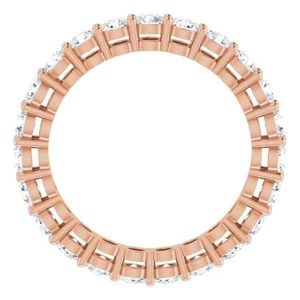 Shared-Prong Eternity Band Image 2 L & L jewelers Scarborough, ME