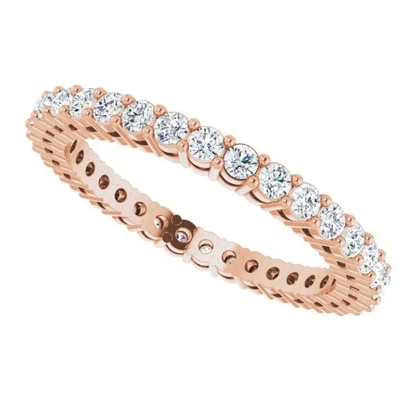 Shared-Prong Eternity Band Image 5 L & L jewelers Scarborough, ME