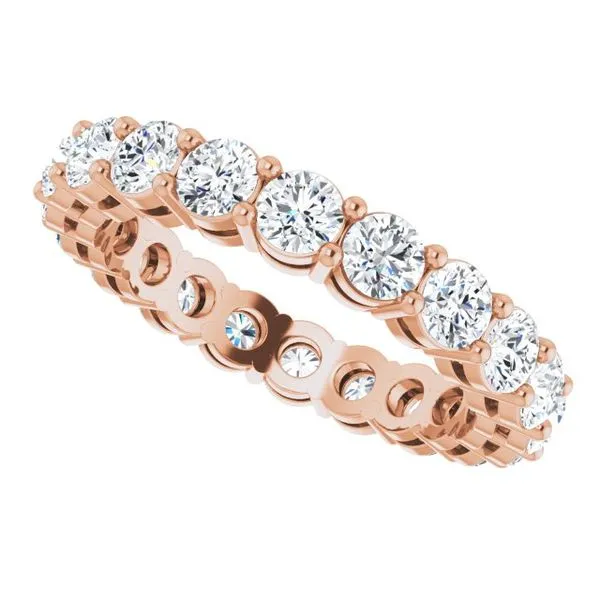 Shared-Prong Eternity Band Image 5 L & L jewelers Scarborough, ME