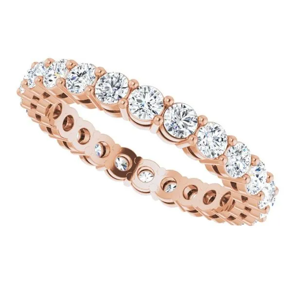 Shared-Prong Eternity Band Image 5 L & L jewelers Scarborough, ME