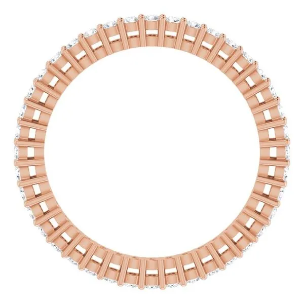 Shared-Prong Eternity Band Image 2 L & L jewelers Scarborough, ME