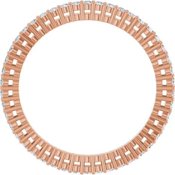 Shared-Prong Eternity Band Image 2 L & L jewelers Scarborough, ME