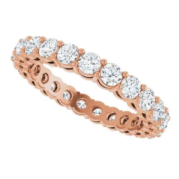 Shared-Prong Eternity Band Image 5 L & L jewelers Scarborough, ME