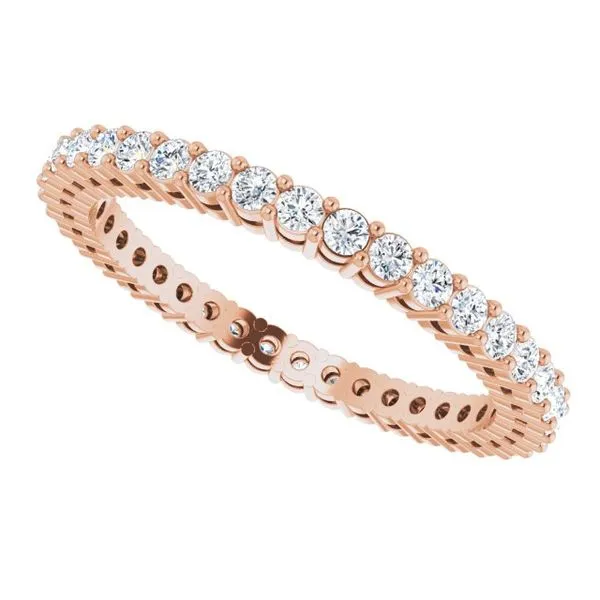 Shared-Prong Eternity Band Image 5 L & L jewelers Scarborough, ME