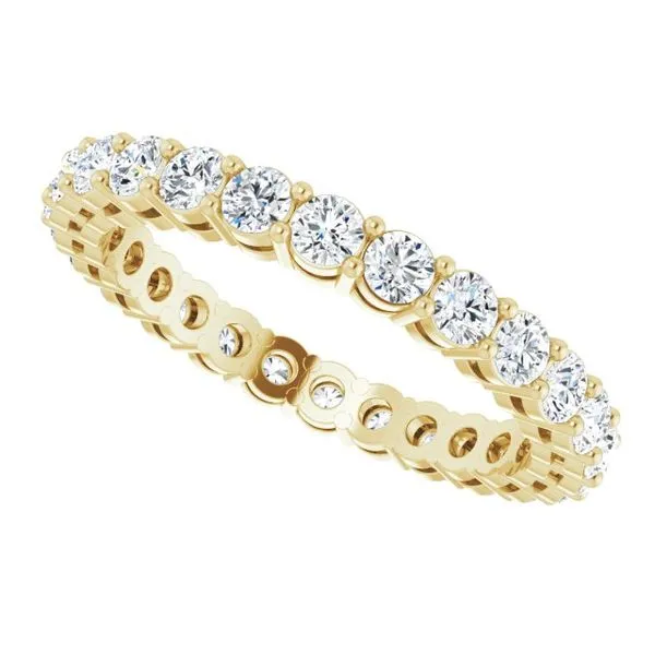 Shared-Prong Eternity Band Image 5 L & L jewelers Scarborough, ME