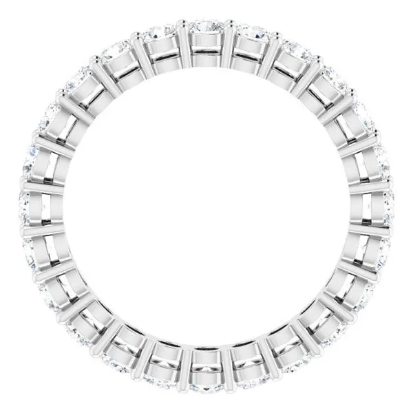 Shared-Prong Eternity Band Image 2 L & L jewelers Scarborough, ME