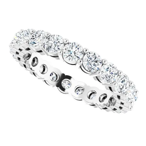 Shared-Prong Eternity Band Image 5 L & L jewelers Scarborough, ME