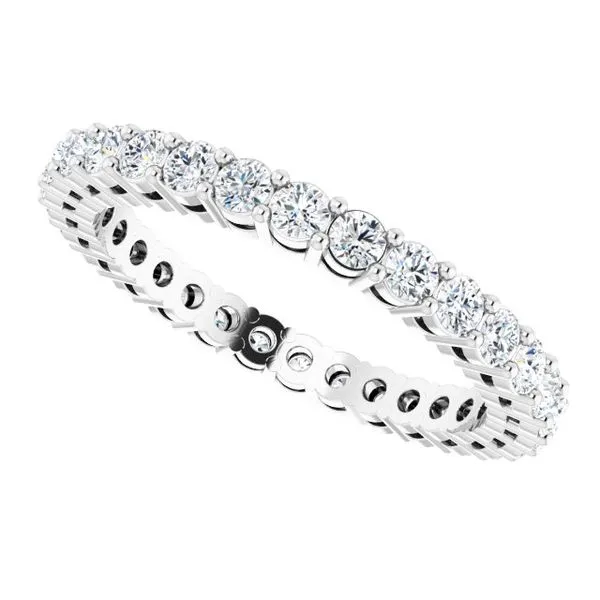 Shared-Prong Eternity Band Image 5 L & L jewelers Scarborough, ME