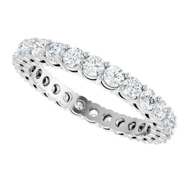 Shared-Prong Eternity Band Image 5 L & L jewelers Scarborough, ME