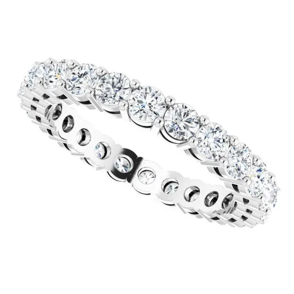 Shared-Prong Eternity Band Image 5 L & L jewelers Scarborough, ME