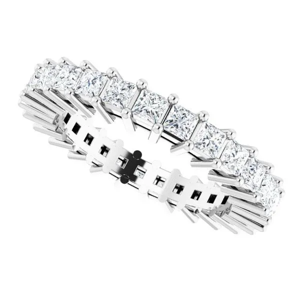 Shared-Prong Eternity Band Image 5 L & L jewelers Scarborough, ME