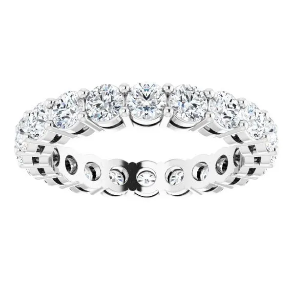 Shared-Prong Eternity Band Image 3 L & L jewelers Scarborough, ME