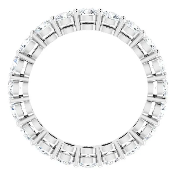 Shared-Prong Eternity Band Image 2 L & L jewelers Scarborough, ME