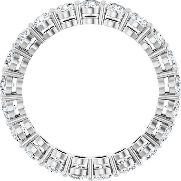 Shared-Prong Eternity Band Image 2 L & L jewelers Scarborough, ME
