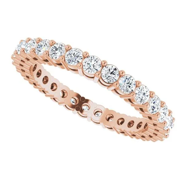 Shared-Prong Eternity Band Image 5 L & L jewelers Scarborough, ME