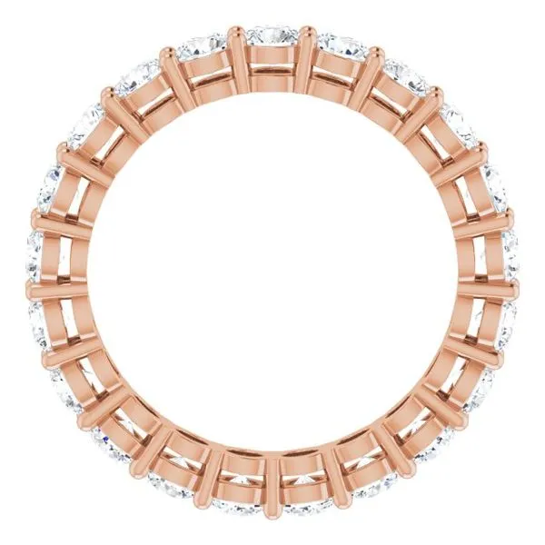 Shared-Prong Eternity Band Image 2 L & L jewelers Scarborough, ME