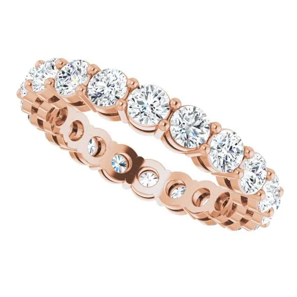 Shared-Prong Eternity Band Image 5 L & L jewelers Scarborough, ME