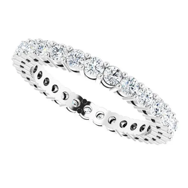 Shared-Prong Eternity Band Image 5 L & L jewelers Scarborough, ME