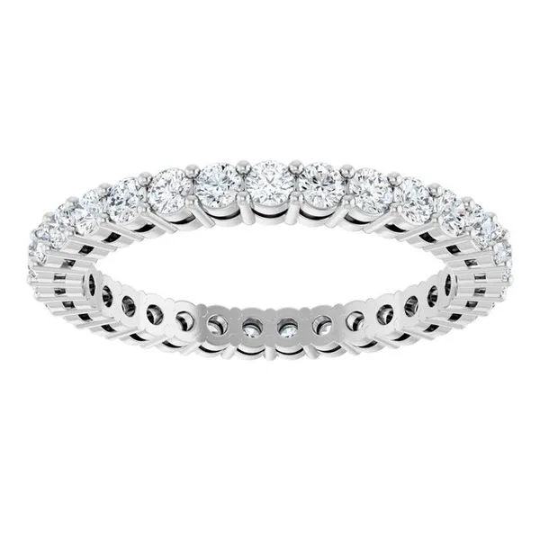 Shared-Prong Eternity Band Image 3 L & L jewelers Scarborough, ME