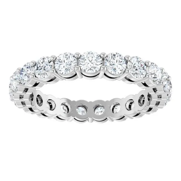Shared-Prong Eternity Band Image 3 L & L jewelers Scarborough, ME