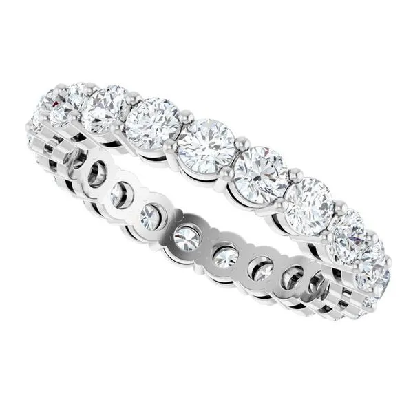 Shared-Prong Eternity Band Image 5 L & L jewelers Scarborough, ME