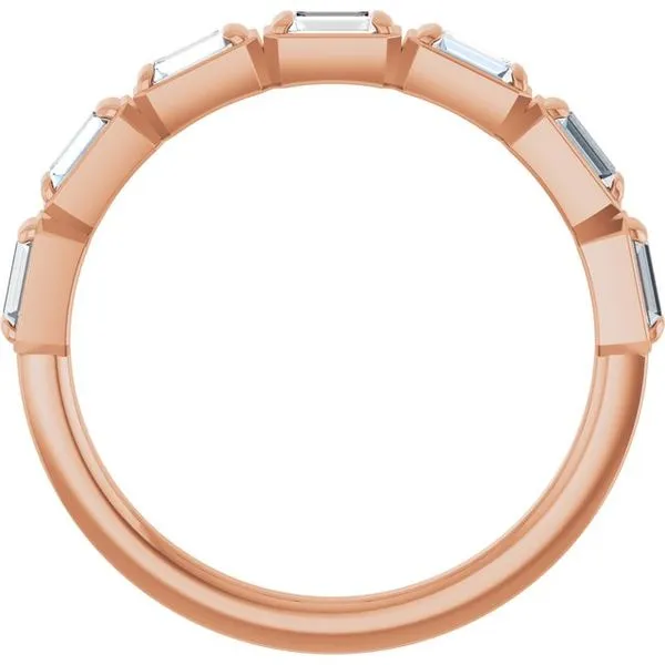 Bezel-Set Anniversary Band Image 2 Gold'N Creations Gretna, LA