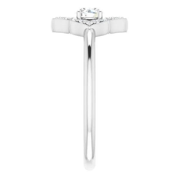 Halo-Style Ring Image 4 Hopman Jewelers Elkhart, IN