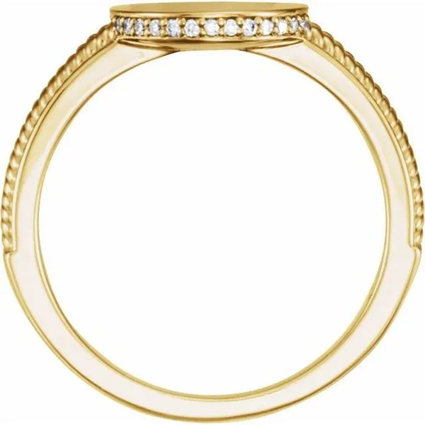 Round Signet Ring Image 2 Rasmussen Jewelers Spanish Fork, UT