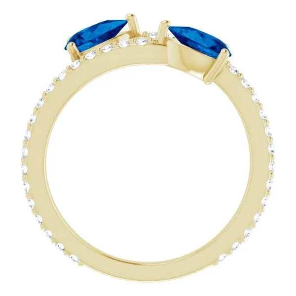 Two-Stone Bypass Ring Image 2 Smith Jewelers Franklin, VA