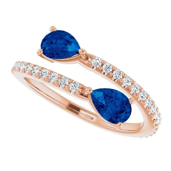 Two-Stone Bypass Ring Image 5 Rasmussen Jewelers Spanish Fork, UT