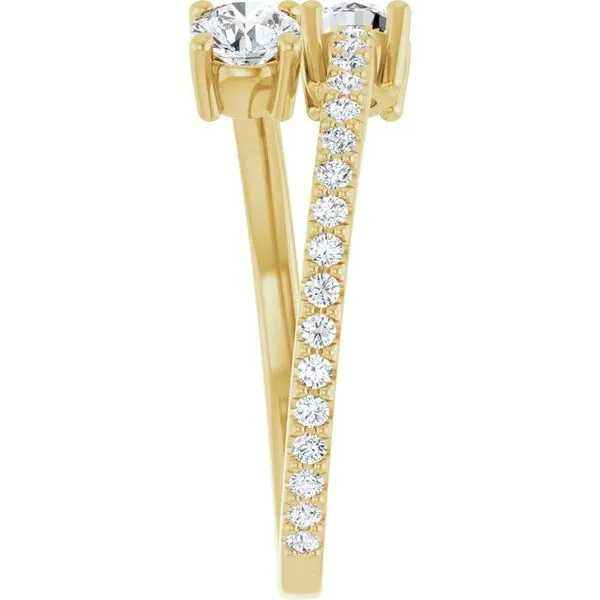 Two-Stone Bypass Ring Image 4 J. Meredith Jewelers Delafield, WI