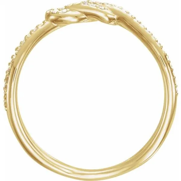 Accented Knot Ring Image 2 Rasmussen Jewelers Spanish Fork, UT