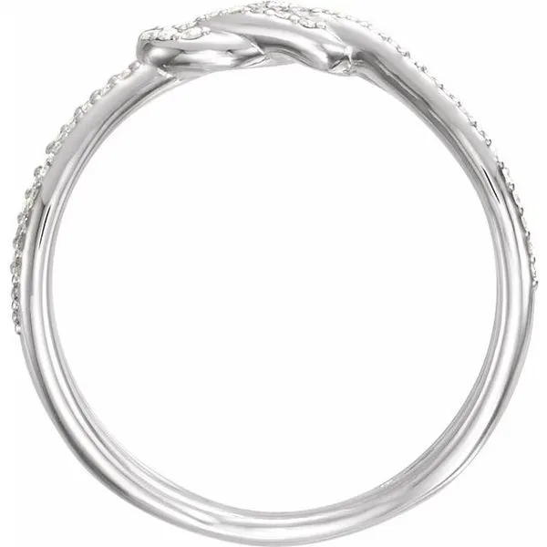 Accented Knot Ring Image 2 Hopman Jewelers Elkhart, IN