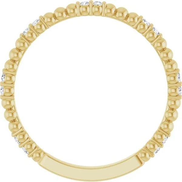 Beaded Anniversary Band Image 2 L & L jewelers Scarborough, ME