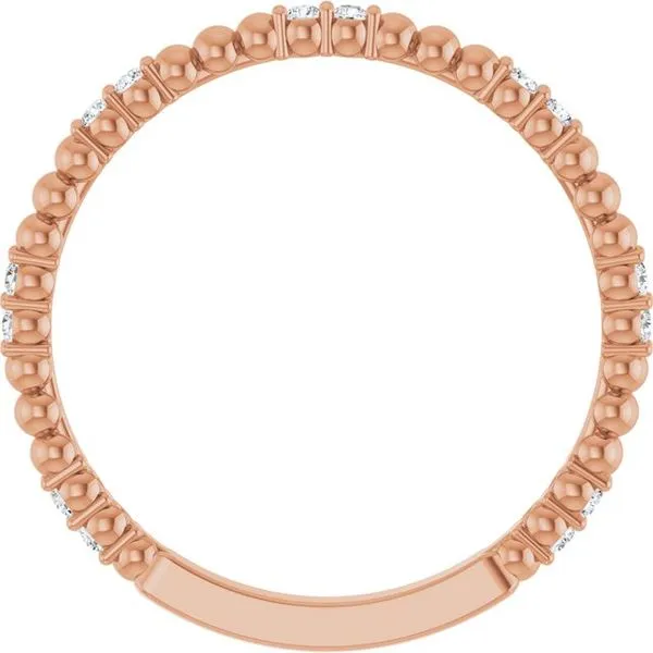 Beaded Anniversary Band Image 2 Allain's Jewelry New Iberia, LA