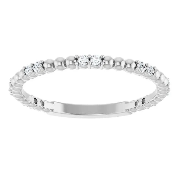 Beaded Anniversary Band Image 3 Allain's Jewelry New Iberia, LA