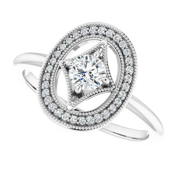 Halo-Style Ring Image 5 Hopman Jewelers Elkhart, IN