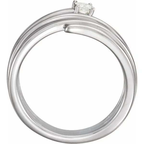 Accented Spiral Ring Image 2 Hopman Jewelers Elkhart, IN