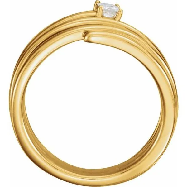 Accented Spiral Ring Image 2 Hopman Jewelers Elkhart, IN