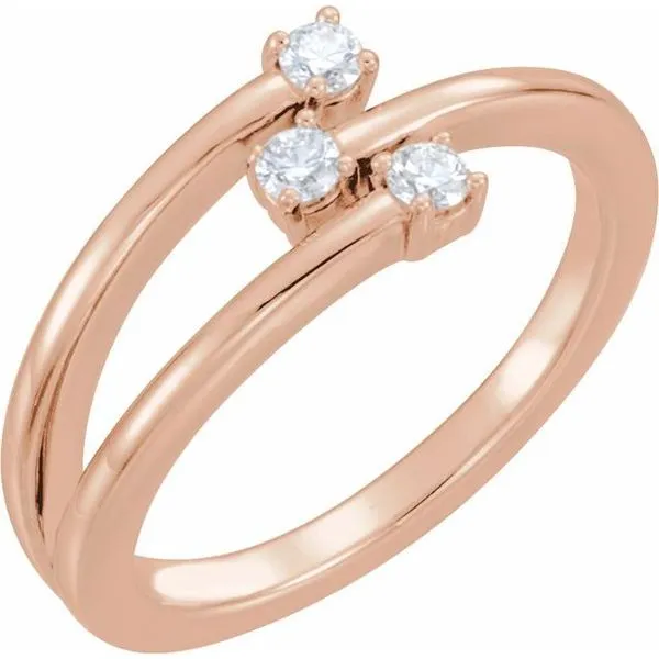 Three-Stone Bypass Ring Hopman Jewelers Elkhart, IN