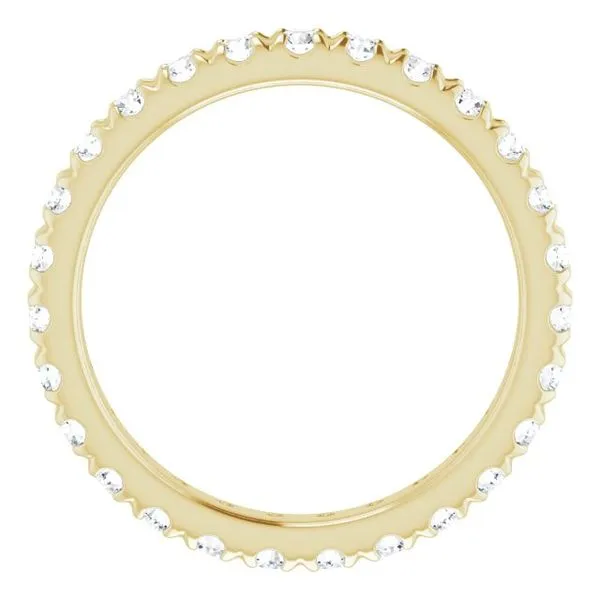 French-Set Eternity Band Image 2 Allain's Jewelry New Iberia, LA