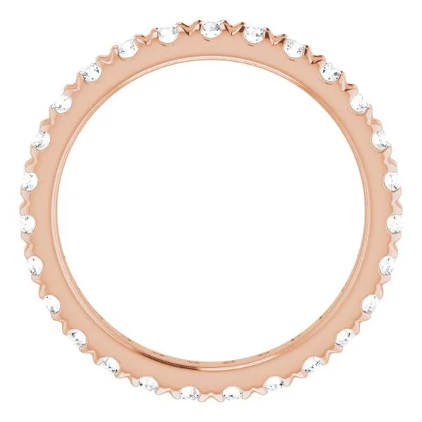 French-Set Eternity Band Image 2 Allain's Jewelry New Iberia, LA